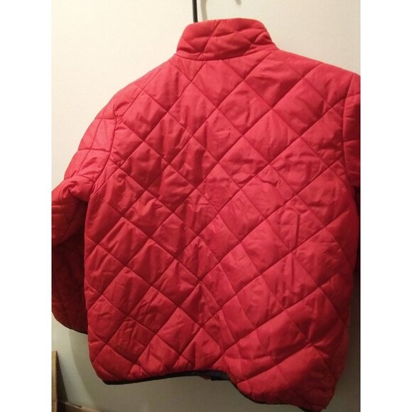Lands End unisex Youth size m (5-6) red puffy winter jacket - Picture 2 of 7